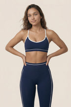 Nuevos Conjuntos Deportivos Efecto Segunda Piel Mujer Atuendos Sexys Ajustados Espalda Bella Correr al Aire Libre Ropa Deportiva Traje de Yoga para Mujer