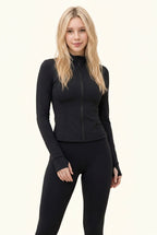 Sculpted Contour Zip Jacket & Flared Studio Pant Set