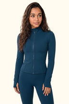Sculpted Contour Zip Jacket & Flared Studio Pant Set