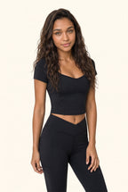 Cap Sleeve Top and Flare Legging Matching Set