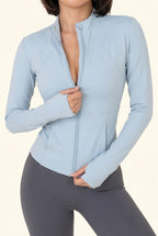 Sculpt Seam Zip Front Studio Jacket