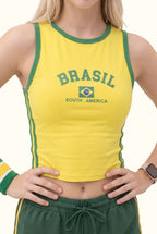 Brazil Heritage Sculpt Y2K Active Tank