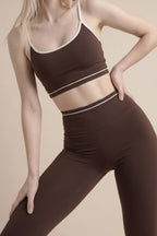 Nuevos Conjuntos Deportivos Efecto Segunda Piel Mujer Atuendos Sexys Ajustados Espalda Bella Correr al Aire Libre Ropa Deportiva Traje de Yoga para Mujer