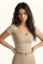 Cap Sleeve Top and Flare Legging Matching Set