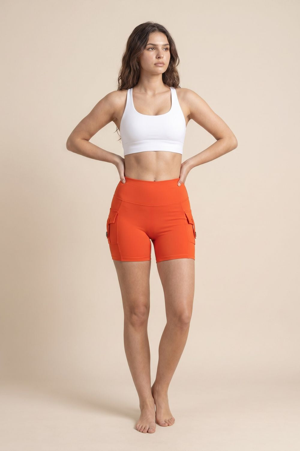 High-Rise Sculpt Utility Charm Shorts