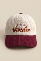 Gorra lifestyle de pana con visera curva