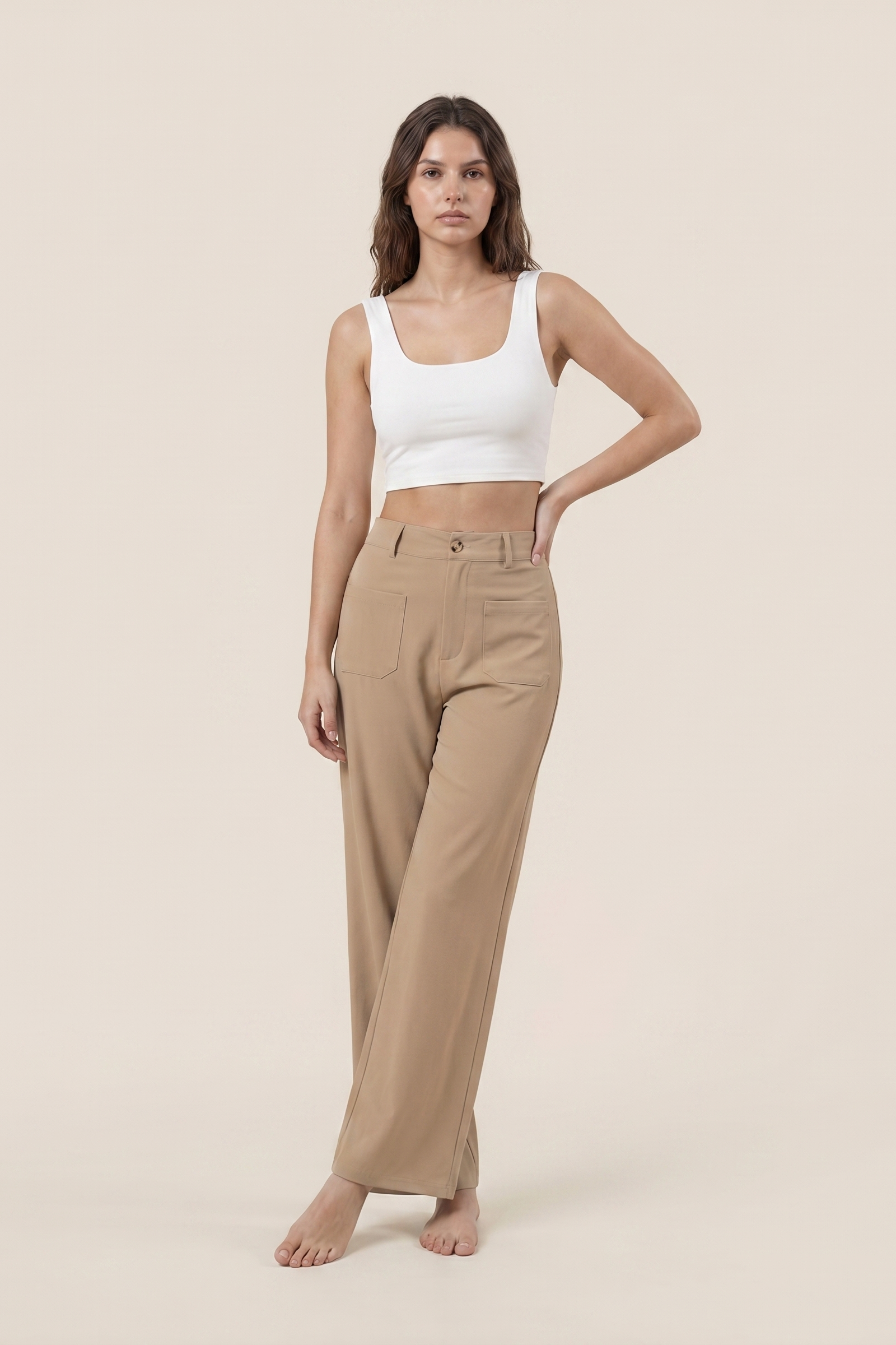 Pantalón de corduroy de pierna ancha Elevated
