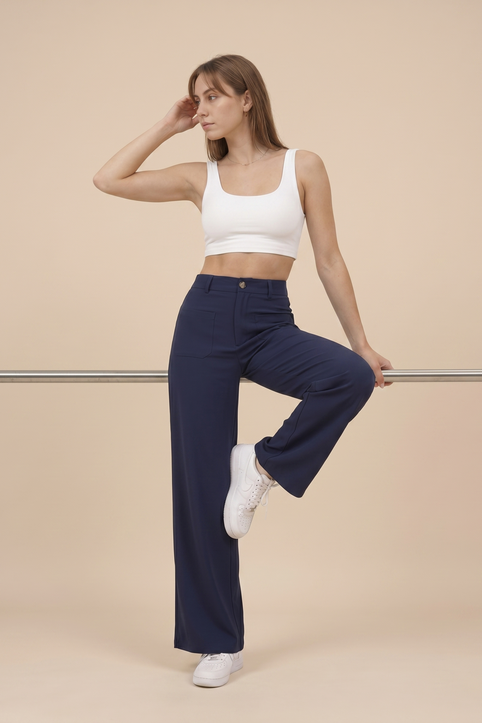 Pantalón de corduroy de pierna ancha Elevated