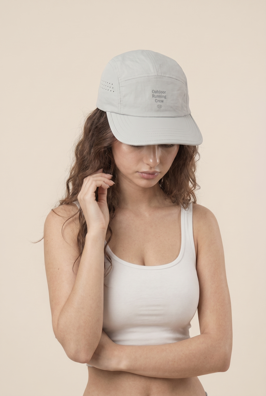 Gorra de exterior con paneles de bloques de color