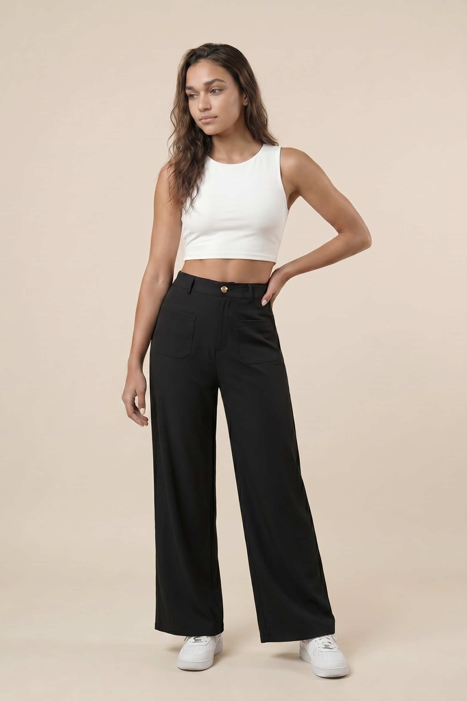 Pantalón de corduroy de pierna ancha Elevated