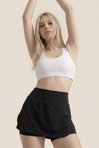 [prioridad] Falda de yoga para deportes al aire libre, falda de bádminton y tenis, cintura alta, transpirable, absorbente del sudor, falda deportiva activa para yoga y fitness, corta