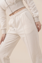 [PRIORIDADE] Nuevo traje informal de algodón de manga larga con cremallera, cárdigan, sudadera con capucha y pantalones con cordones, conjunto de dos piezas para mujer