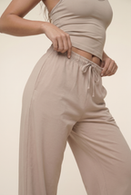 [PRIORIDAD] Conjuntos de gimnasio para mujer, chaleco con cuello en V, pantalones holgados, trajes deportivos, entrenamiento, yoga, atlético, informal, 2 piezas, chándales