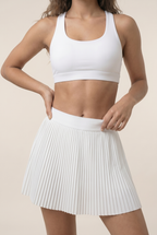 Falda deportiva floral con descuento para mujer, de secado rápido, para bádminton y tenis, falda plisada de media cintura, pantalones cortos de fitness