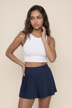 Falda deportiva floral con descuento para mujer, de secado rápido, para bádminton y tenis, falda plisada de media cintura, pantalones cortos de fitness