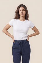 Luxe Woven Wide Leg Drawstring Pant