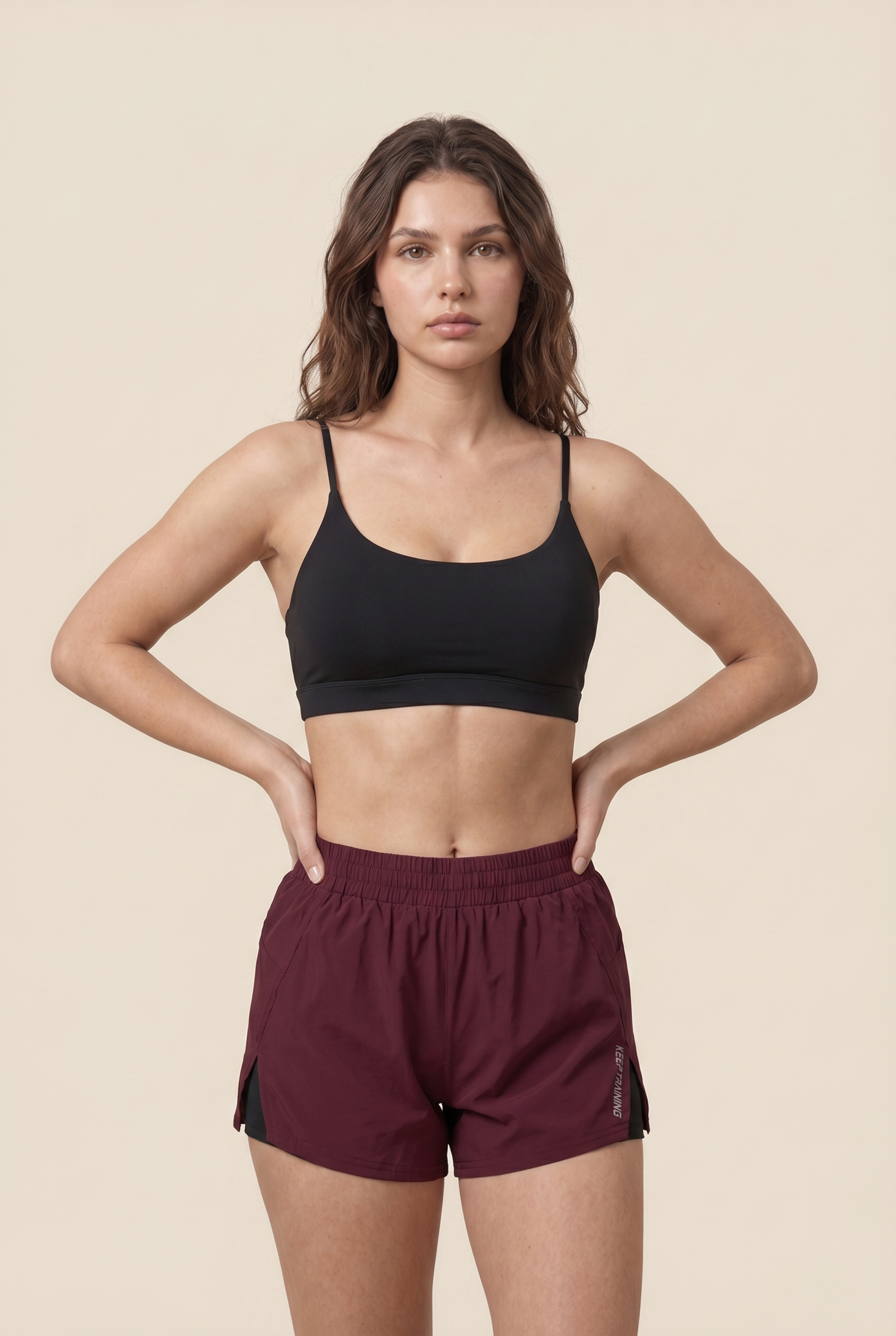 [PRIORIDADE] Pantalones cortos de yoga estilo nuevo 2026 de imitación de dos piezas antiexposición, pantalones cortos deportivos, para correr, fitness, tenis, informales, básicos, para mujer