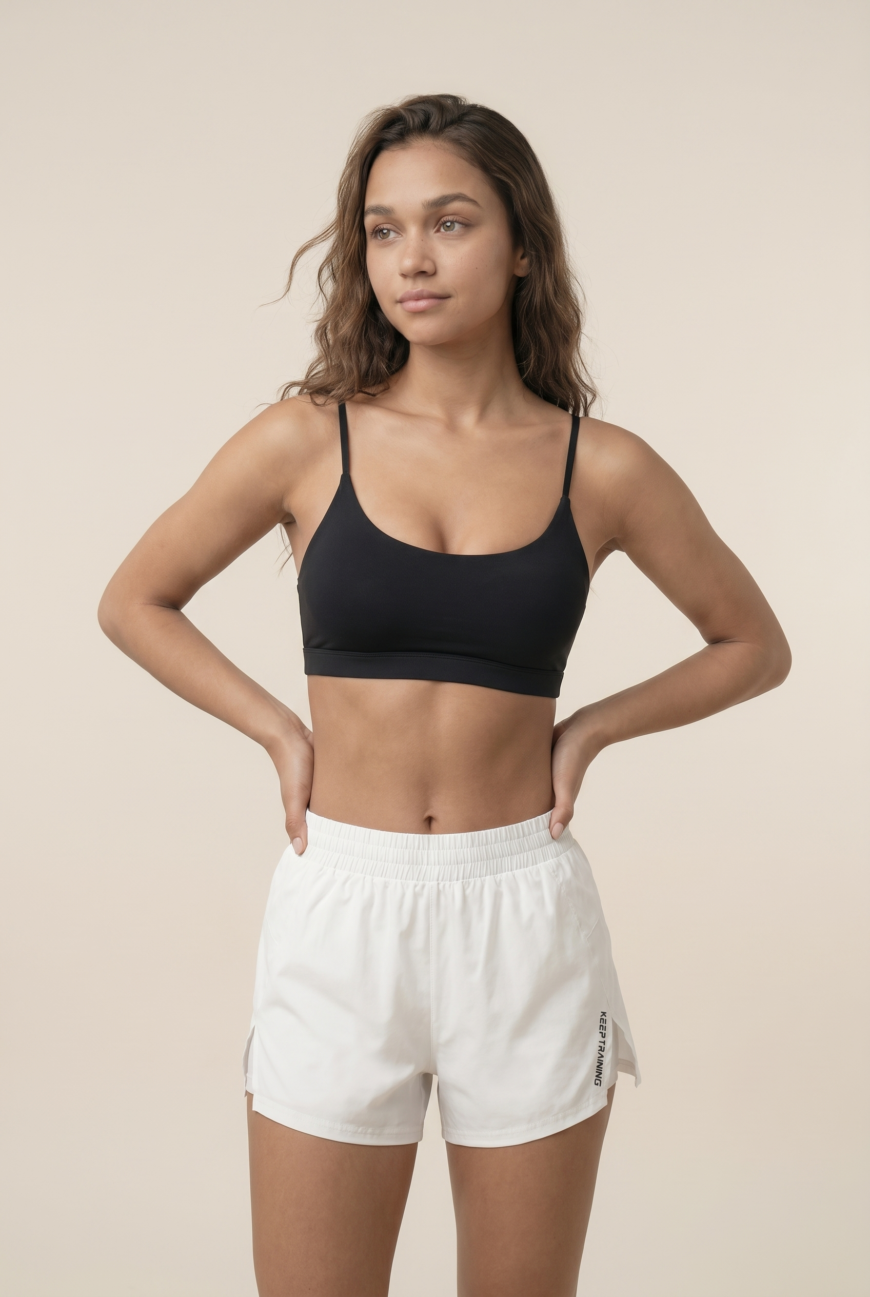 [PRIORIDADE] Pantalones cortos de yoga estilo nuevo 2026 de imitación de dos piezas antiexposición, pantalones cortos deportivos, para correr, fitness, tenis, informales, básicos, para mujer