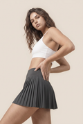 [prioridade] Falda plisada de tenis para mujer de cintura alta con forro interior, diseño de doble capa de cintura alta, deporte, sexy, fitness, pantalones cortos de yoga, baile