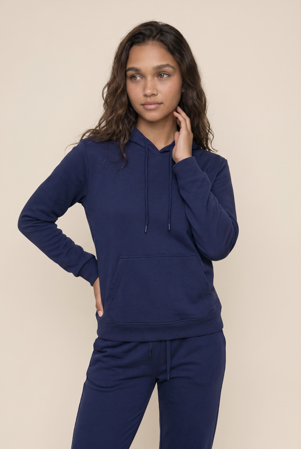 Conjunto de dos piezas de chándal informal de forro polar para mujer, invierno 2020, conjuntos de mujer, sudadera con capucha extragrande de manga larga, pantalones deportivos, traje de señora