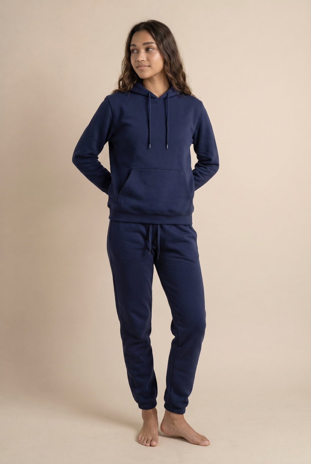 Conjunto de dos piezas de chándal informal de forro polar para mujer, invierno 2020, conjuntos de mujer, sudadera con capucha extragrande de manga larga, pantalones deportivos, traje de señora