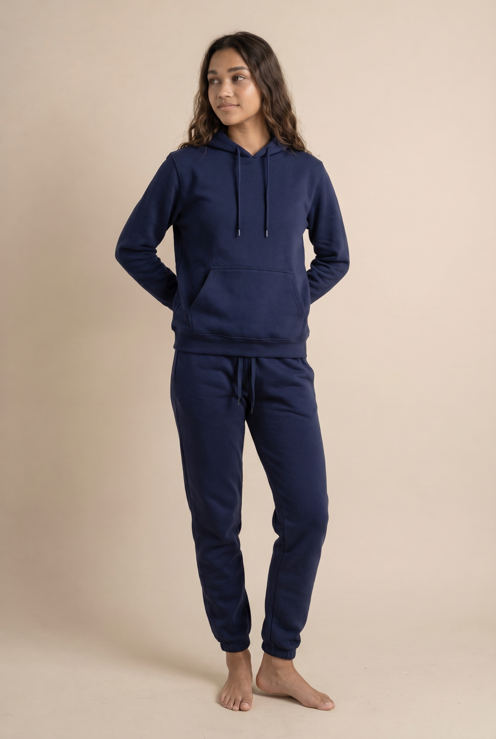 Conjunto de dos piezas de chándal informal de forro polar para mujer, invierno 2020, conjuntos de mujer, sudadera con capucha extragrande de manga larga, pantalones deportivos, traje de señora