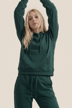 Conjunto de dos piezas de chándal informal de forro polar para mujer, invierno 2020, conjuntos de mujer, sudadera con capucha extragrande de manga larga, pantalones deportivos, traje de señora