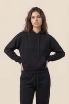 Conjunto de dos piezas de chándal informal de forro polar para mujer, invierno 2020, conjuntos de mujer, sudadera con capucha extragrande de manga larga, pantalones deportivos, traje de señora