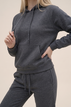 Conjunto de dos piezas de chándal informal de forro polar para mujer, invierno 2020, conjuntos de mujer, sudadera con capucha extragrande de manga larga, pantalones deportivos, traje de señora