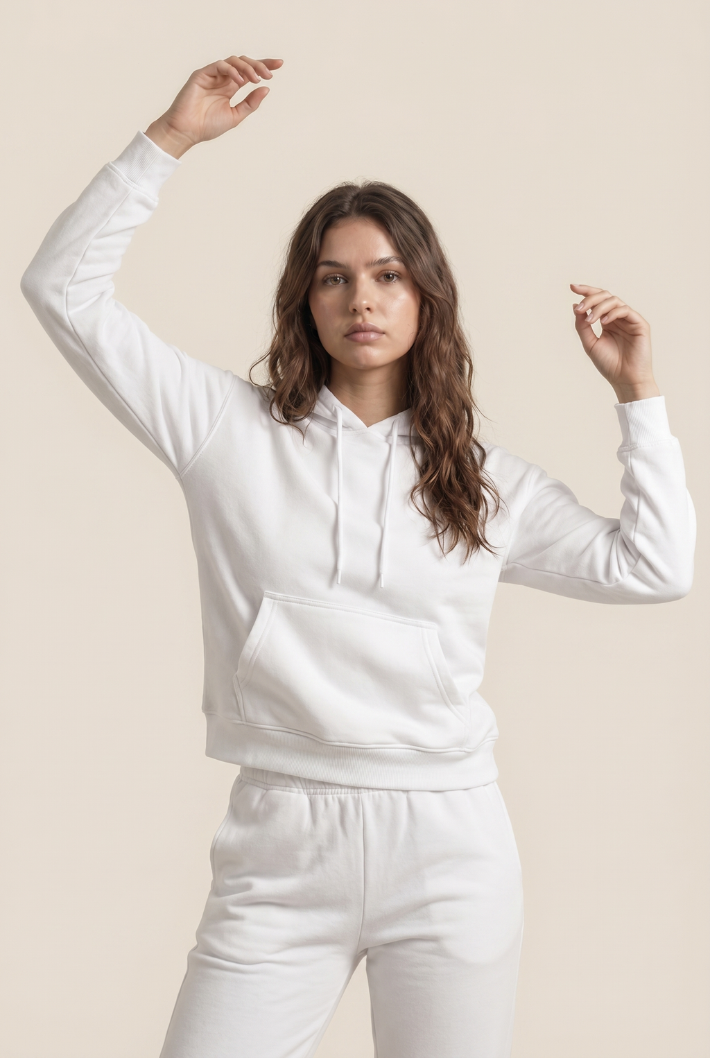 Conjunto de dos piezas de chándal informal de forro polar para mujer, invierno 2020, conjuntos de mujer, sudadera con capucha extragrande de manga larga, pantalones deportivos, traje de señora