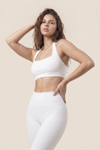 Sujetador deportivo para mujer con cuello colgante, sujetador push-up para fitness, sujetador de yoga de un hombro a prueba de golpes, sujetador de yoga y running de alta resistencia, chaleco sexy