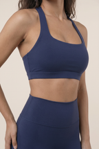 Sujetador deportivo para mujer con cuello colgante, sujetador push-up para fitness, sujetador de yoga de un hombro a prueba de golpes, sujetador de yoga y running de alta resistencia, chaleco sexy