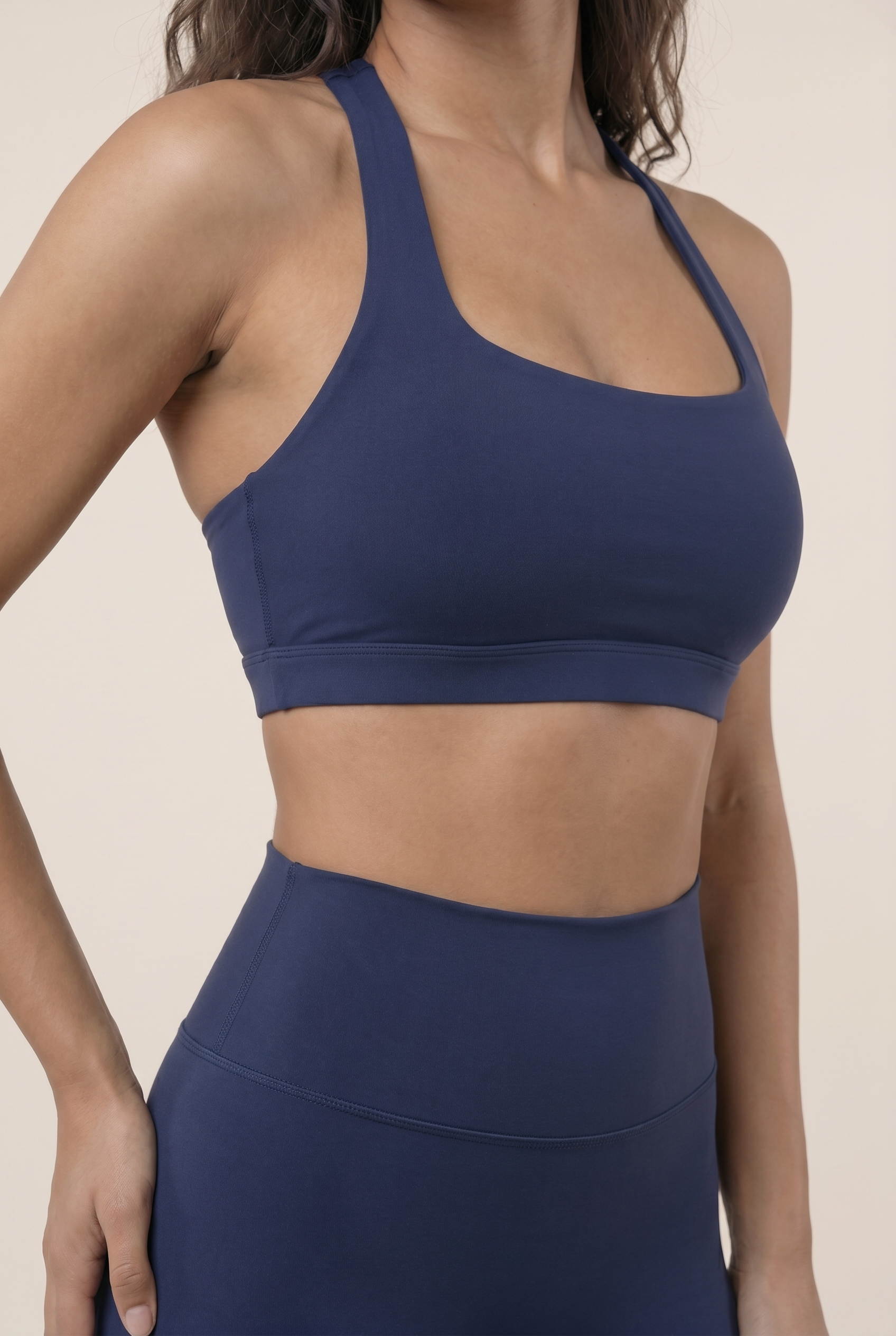 Sujetador deportivo para mujer con cuello colgante, sujetador push-up para fitness, sujetador de yoga de un hombro a prueba de golpes, sujetador de yoga y running de alta resistencia, chaleco sexy