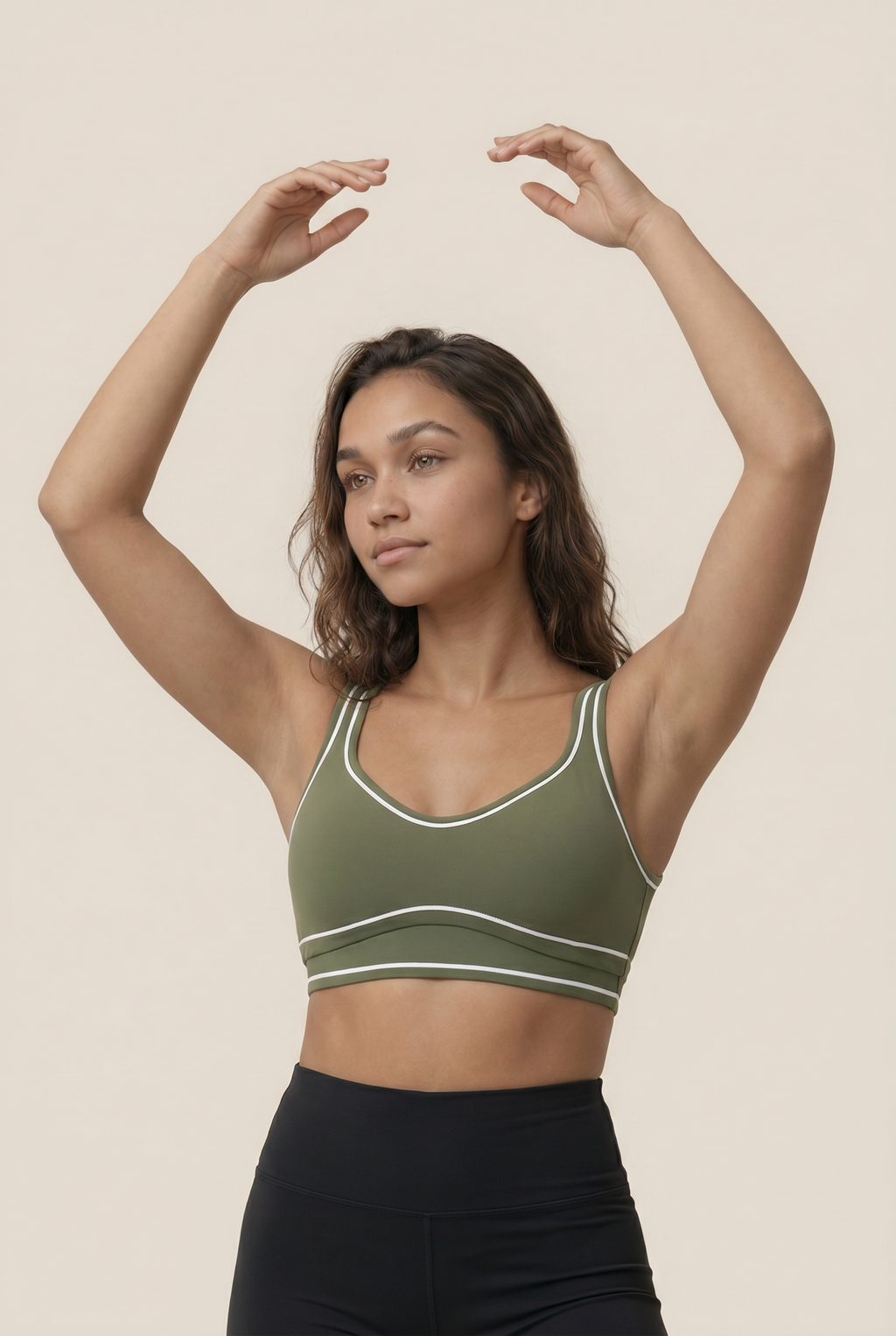Contrast Stitch Studio Bra