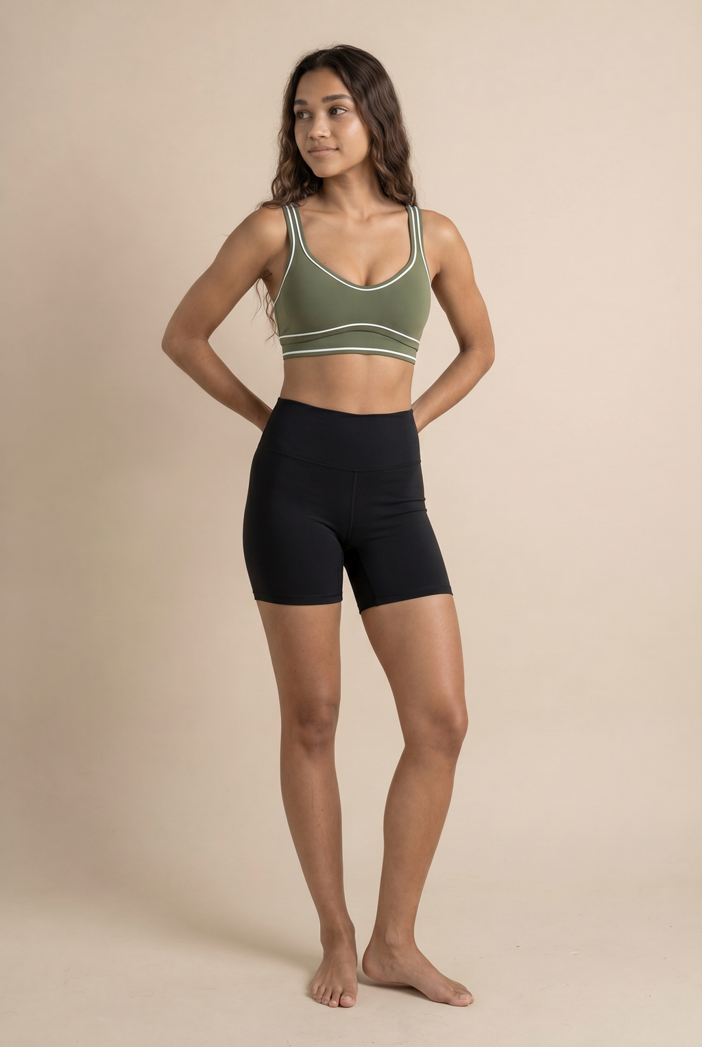 Contrast Stitch Studio Bra