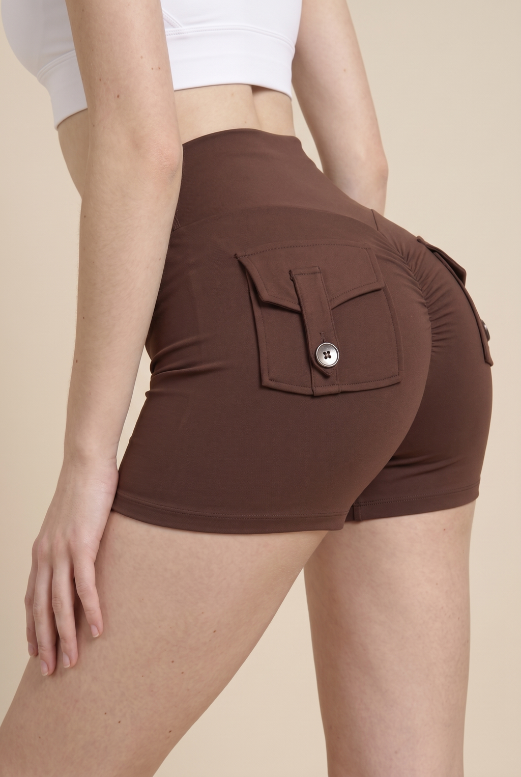 High-Rise Sculpt Utility Charm Shorts