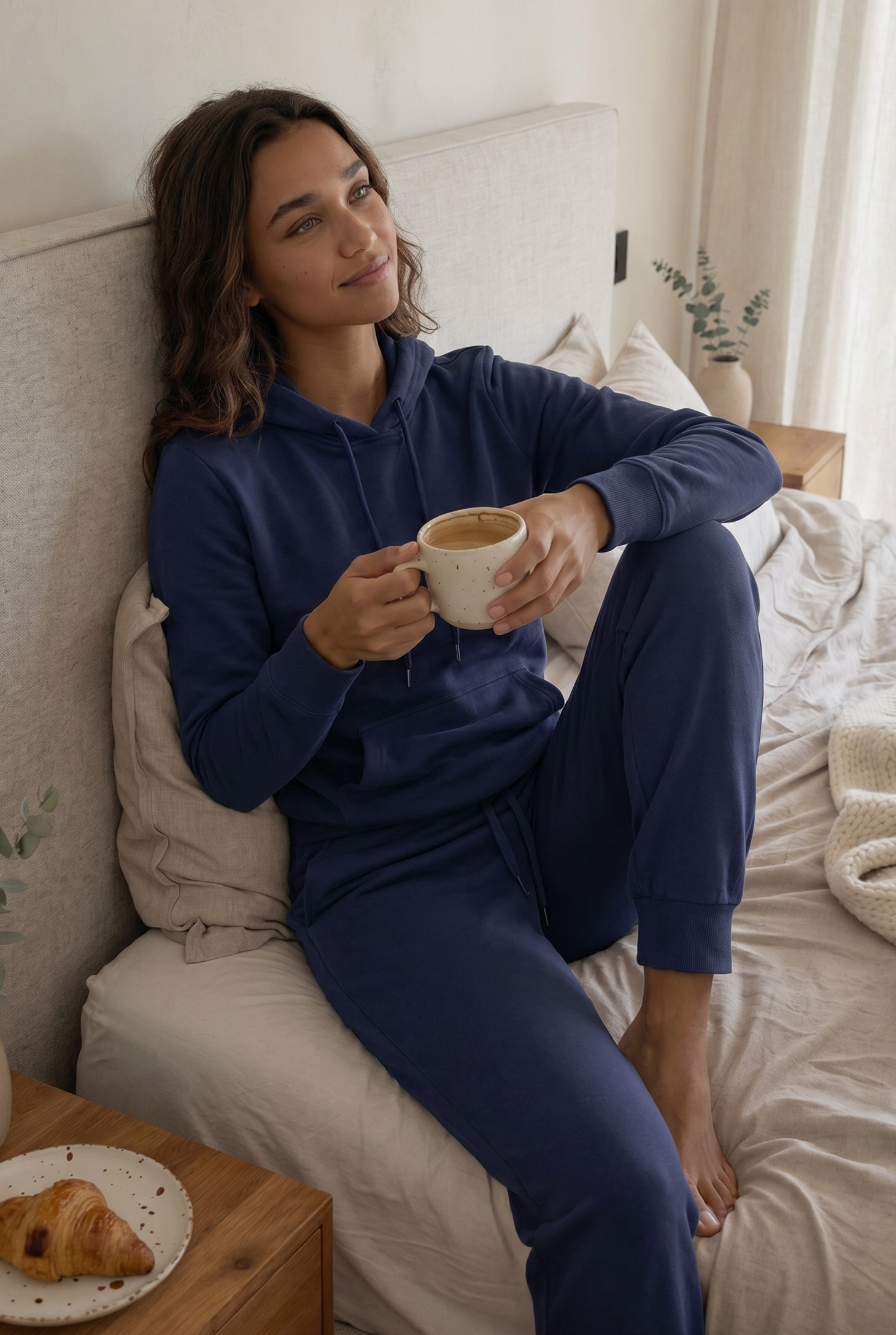 Conjunto de dos piezas de chándal informal de forro polar para mujer, invierno 2020, conjuntos de mujer, sudadera con capucha extragrande de manga larga, pantalones deportivos, traje de señora