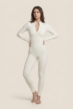 Sleek Contour Half-Zip Long Sleeve Active Onesie