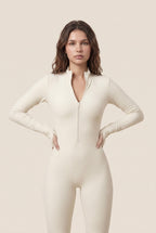Sleek Contour Half-Zip Long Sleeve Active Onesie