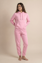 Conjunto de dos piezas de chándal informal de forro polar para mujer, invierno 2020, conjuntos de mujer, sudadera con capucha extragrande de manga larga, pantalones deportivos, traje de señora