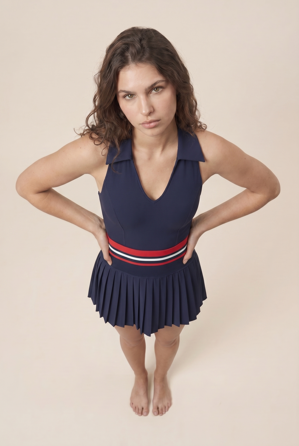 Conjunto de yoga de dos piezas para mujer, color sólido, top de gimnasio, falda de tenis, traje deportivo transpirable de secado rápido, ropa deportiva corta para entrenamiento