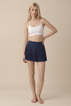[prioridade] Falda plisada de tenis para mujer de cintura alta con forro interior, diseño de doble capa de cintura alta, deporte, sexy, fitness, pantalones cortos de yoga, baile