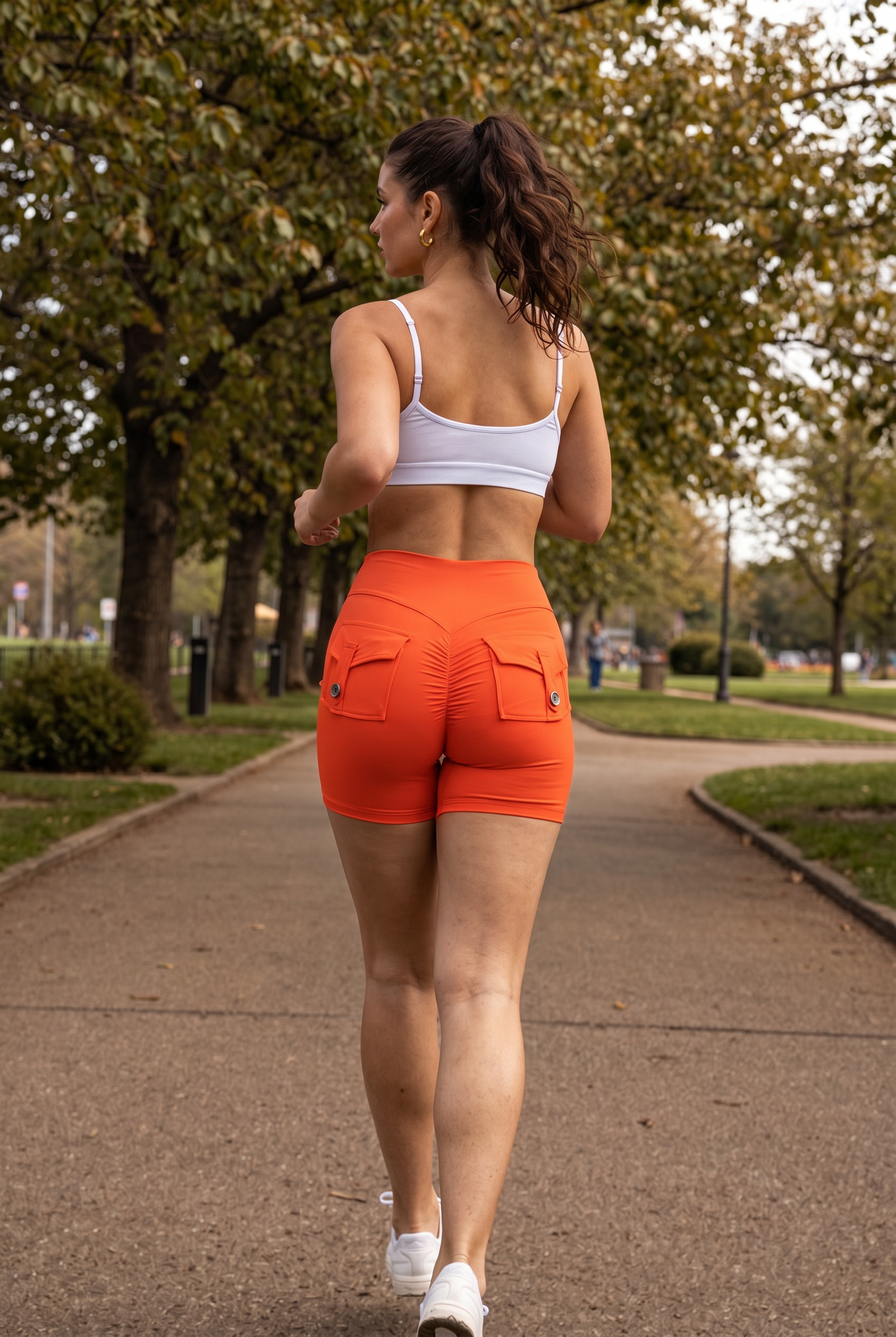 High-Rise Sculpt Utility Charm Shorts
