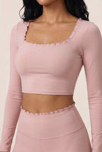 Ballet Ruffled Trim Sculpt Active Set