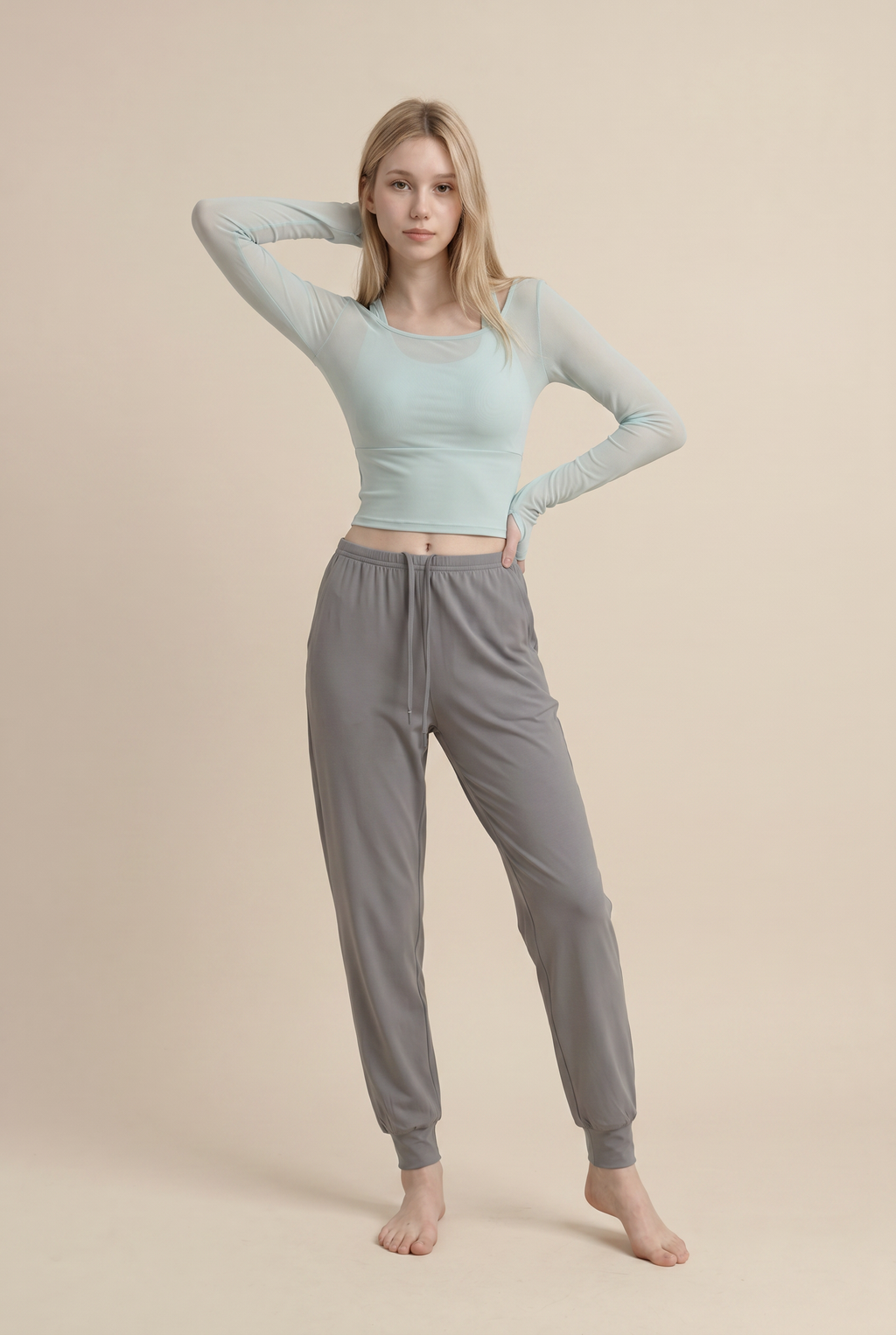 Ropa de Yoga Tops Deportivos de Otoño e Invierno con Almohadillas en el Pecho Entallados Adelgazantes de Manga Larga Elegantes para Entrenamiento Fitness Gimnasio