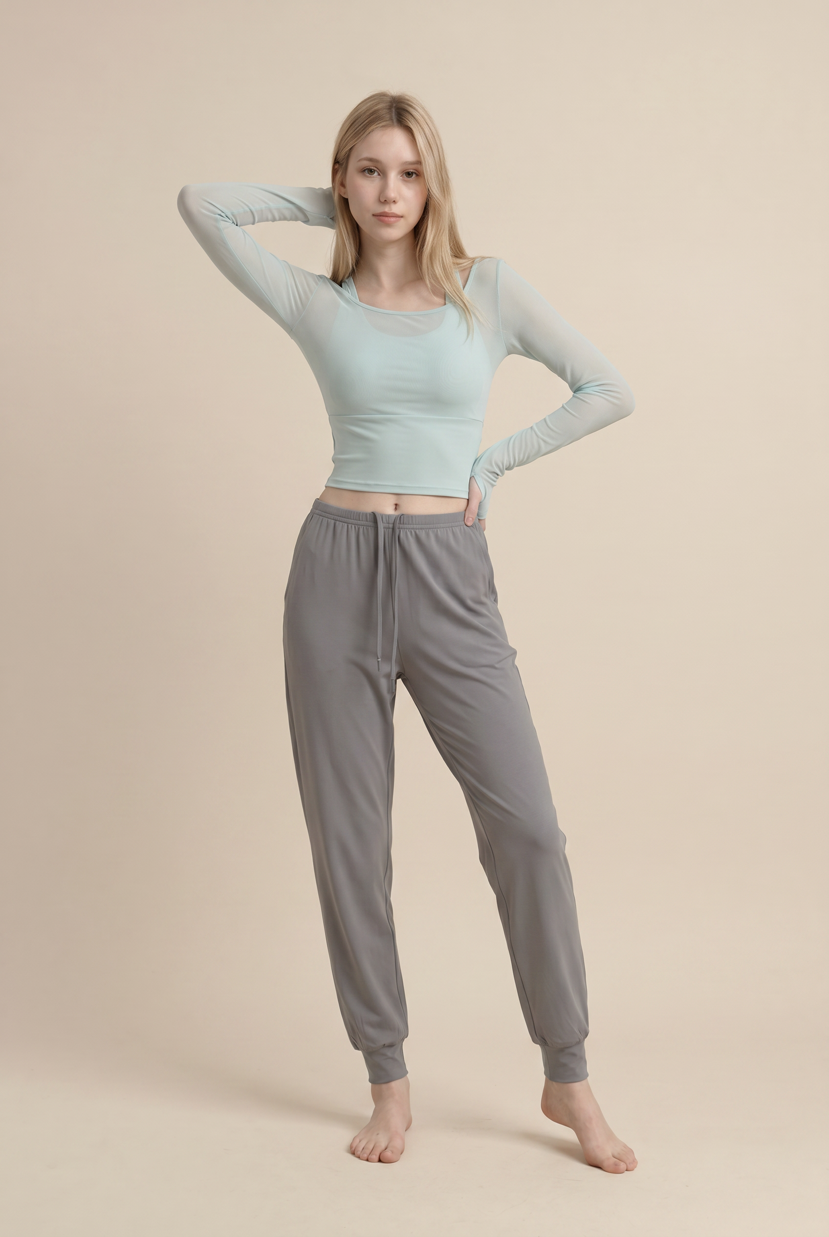 Ropa de Yoga Tops Deportivos de Otoño e Invierno con Almohadillas en el Pecho Entallados Adelgazantes de Manga Larga Elegantes para Entrenamiento Fitness Gimnasio