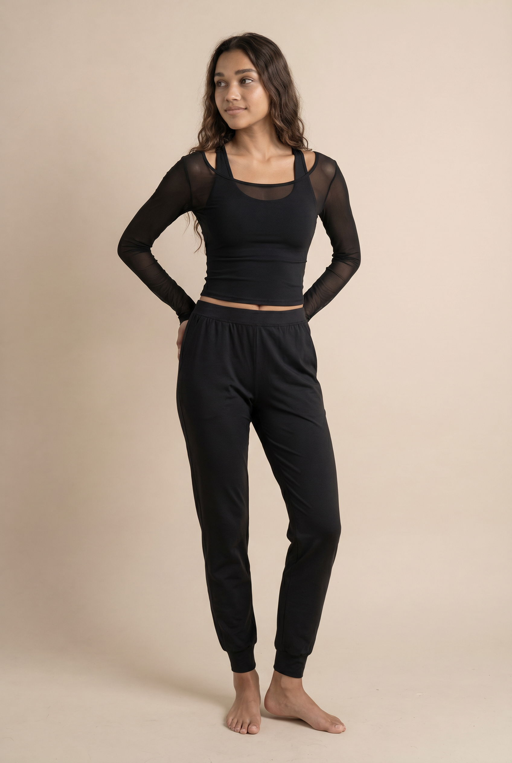 Ropa de Yoga Tops Deportivos de Otoño e Invierno con Almohadillas en el Pecho Entallados Adelgazantes de Manga Larga Elegantes para Entrenamiento Fitness Gimnasio