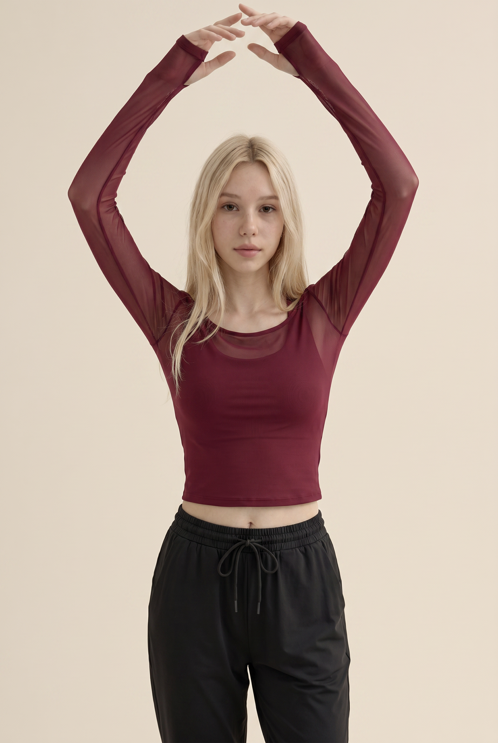 Ropa de Yoga Tops Deportivos de Otoño e Invierno con Almohadillas en el Pecho Entallados Adelgazantes de Manga Larga Elegantes para Entrenamiento Fitness Gimnasio