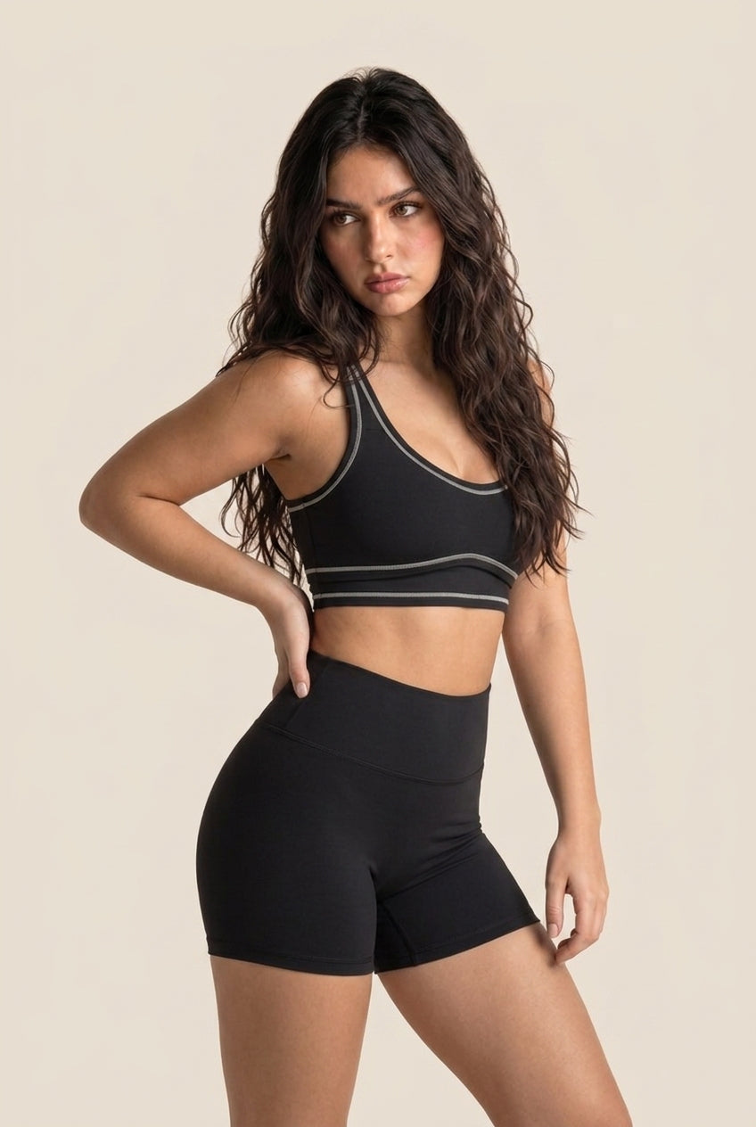 Contrast Stitch Studio Bra