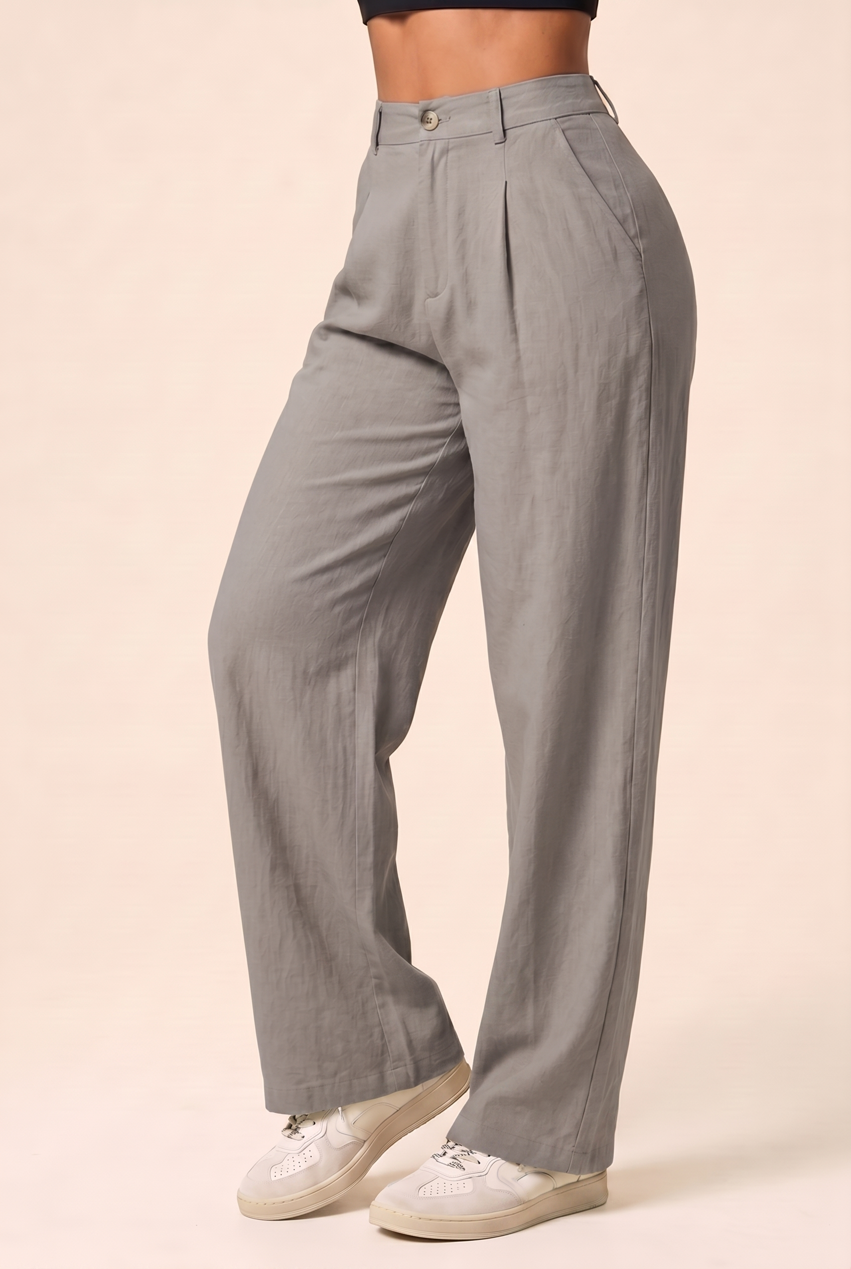 High Rise Fluid Wide-Leg Pant